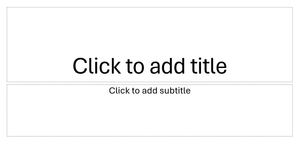 Click to add title and click to add subtitle