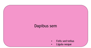 Dark colour text on a pink background