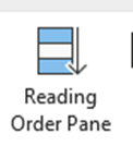 Reading Order Pane