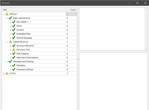 Report dialog box