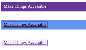 Screenshot of focus indicators in Firefox, visually showing the issues mentioned above.