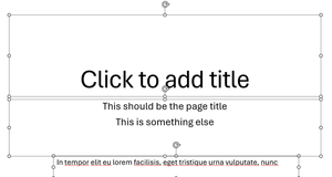 Page title text in the wrong place