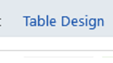 Table Design